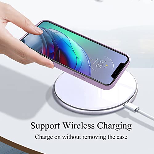 Coque Xiaomi 12 Lite violet en silicone doux finition soyeuse - 7