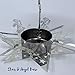 Rotating Angels Candle Holder with Star Base Laser Cut Scandinavian Style