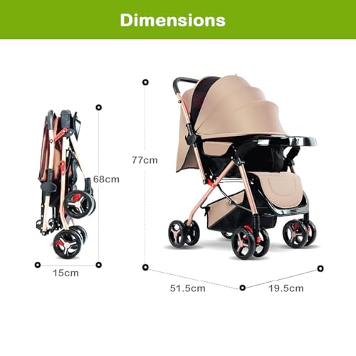 Image of SAFE-O-KID BABY FULL CANOPY STROLLER