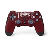 Skinit Decal Gaming Skin for PS4 Controller - Officially Licensed College Mississippi State Logo Design