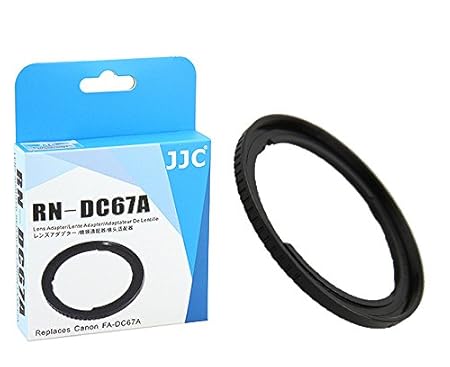 JJC RN-DC67A 67mm Filter Adapter for Canon PowerShot SX530 HS, SX520 HS, SX60 HS, SX50 HS, SX40 HS, SX30 is, SX20 is, SX10 is, SX1 is Camera, Replaces Canon FA-DC67A Filter Adapter