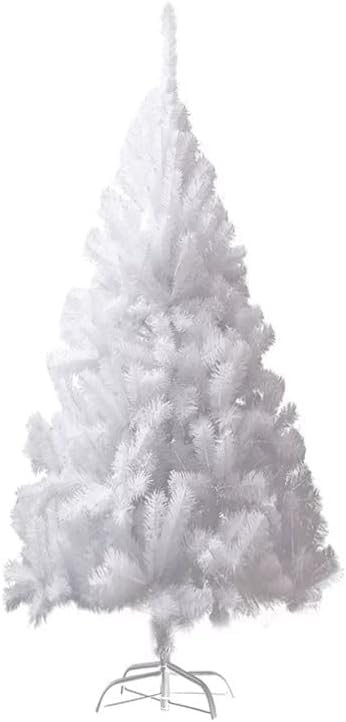 Árbol de Navidad Artificial - Soporte de Pie Metálico - Fácil Montaje 120 cm Blanco