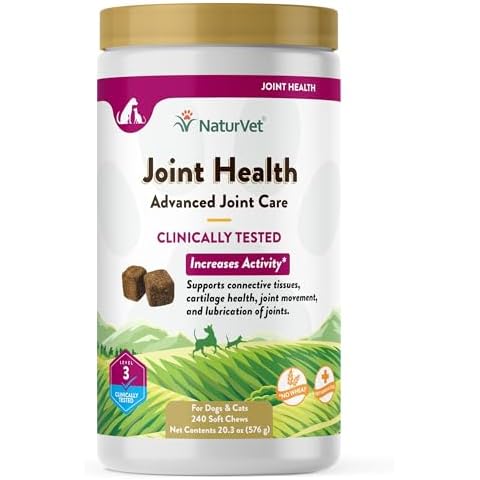 NaturVet Joint Health Level 3 Dog Soft Chew, 15.2 oz., Count of 240, 240 CT Cover