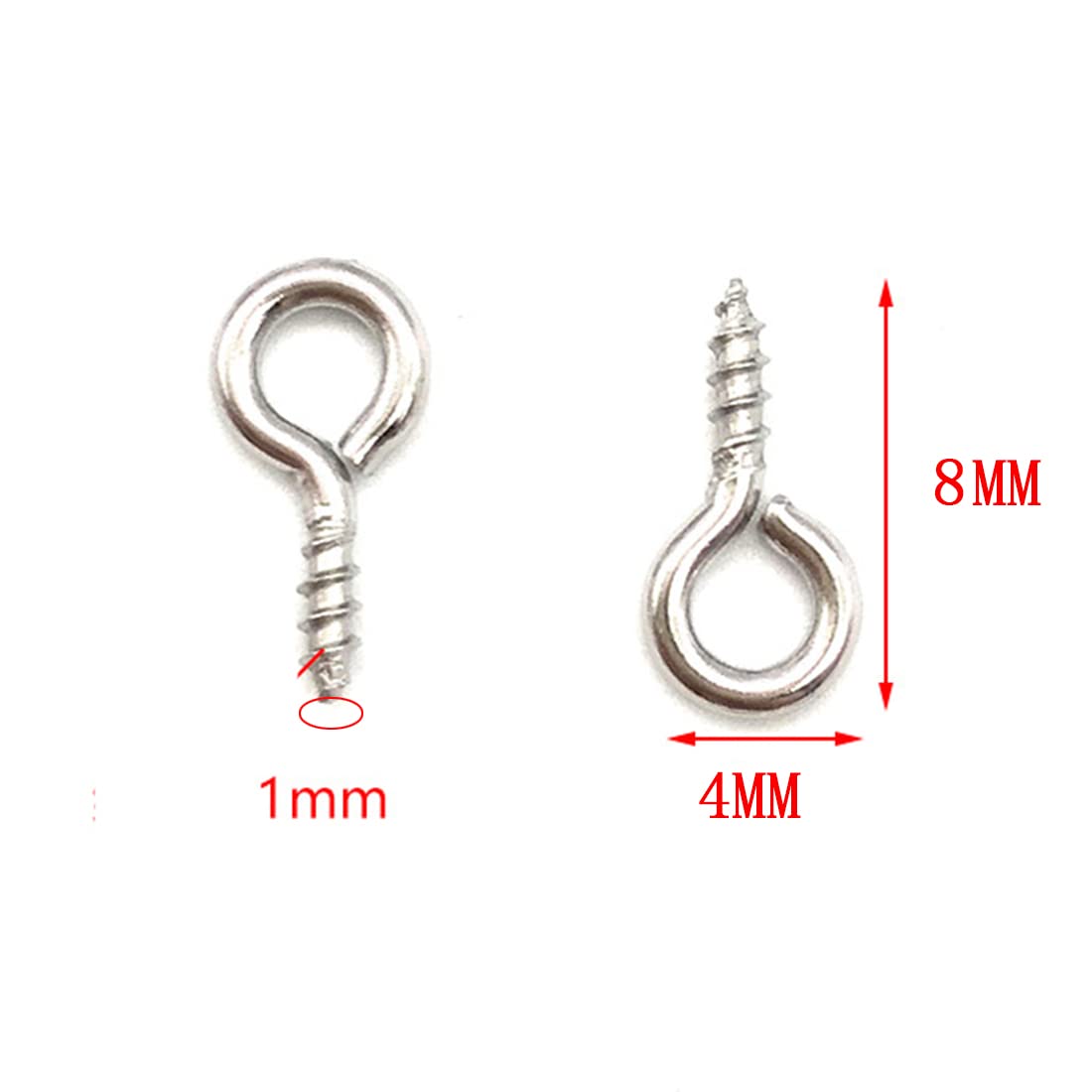 Occhi Di Vite Di Metallo, Per L'arte DIY, Piccolo 100pcs Mini - Foto 13