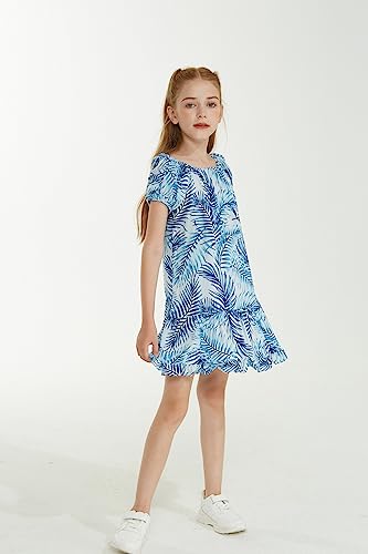 Image of Hawaii Hangover Family Matching Hawaiian Clothes, Simply Blue Leaves | Family matching Hawaiian outfits, Simply Blue Leaves, lightweight rayon, machine washable, tropical leaf print, luaus