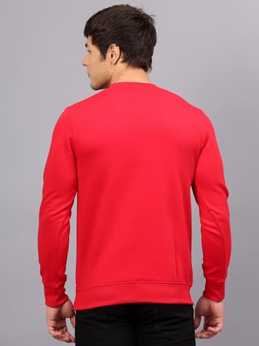 Image of Ben Martin Men's Round Neck Regular Fit Full Sleeve Side Penal Contrast Cotton Polyester Sweatshirt