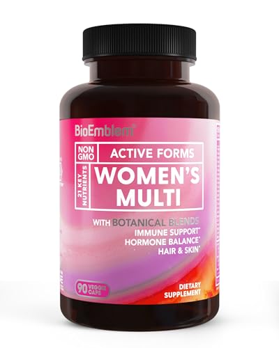 BioEmblem Women's Multivitamin - Complete Daily Multi for Immunity, Energy, Hair, Skin with Vitamin...