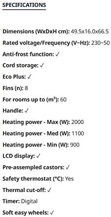 De'Longhi TRDX40820E Oil Filled Radiator, Multicolour