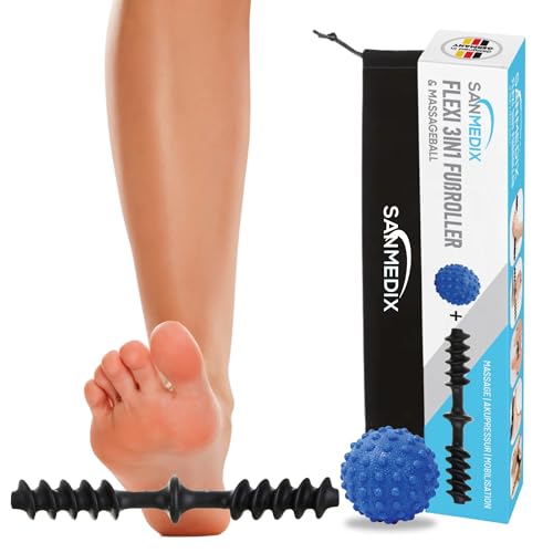 Sanmedix Fußroller – Original Faszien-Set: Fußmassageroller &...