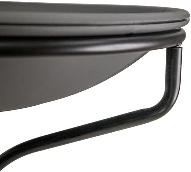 Wild Bird Lover’s Heated Bird Bath with Metal Stand – 20" Slate-Textured Basin, 150W Heater & 30" Coated Stand – Outdoor Bird Bath Keeps Water Ice-Free Year Round – Safe & Slip-Resistant Surface