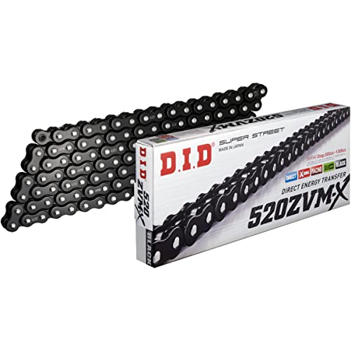 Chaîne 520ZVM-X D.I.D X-Ring résout l'usure prématurée de transmission moto pas 520