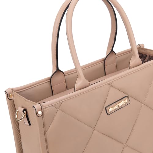 Montana West Large Puffy Tote Bag for Women Quilted Handbag Ladies Satchel - Image 4