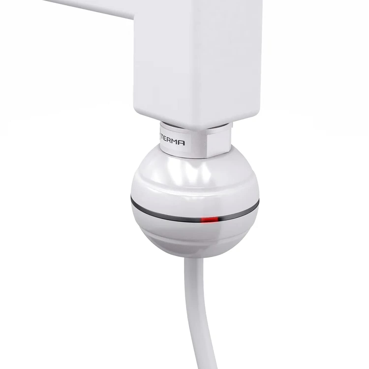 Termostat grzałka, wkład grzejny, element grzejny do grzejników łazienkowych REG2 600 W, prosty kabel bez wtyczki (biały)