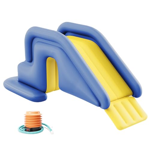 Scivolo per Piscina, Scivolo Gonfiabile per Piscina, Nuoto in PVC 78, 7x33, 5x31, 5 Pollici, Ampio Riempibile con Acqua per Esterni, Interni, Cortile, Stile-2