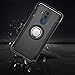 Mate 10 Lite/Nova 2i Case, Mingwei [with 360 ° Kickstand] Rotating Ring Case [Dual Shockproof] Protection Cover Compatible with [Magnetic Car Mount] for Huawei Mate 10 Lite (Black, Mate 10 Lite)