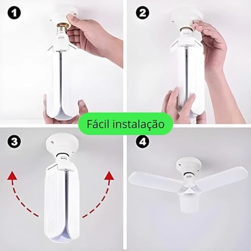 Luminária Lâmpada Led Pétala 45w Luz Potente Cor Branco Econômica Bivolt