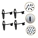 Gatuida 1set Brake Bleed Screw with Cap Motorcycle and Car Brake Pump Bleeder Nut Exhaust Screws and Maintenance