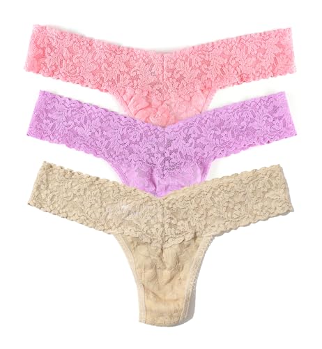 Image of hanky panky - Signature Lace Low Rise Thongs for Women | Lacy Lingerie Underwear | 3 or 5 pack