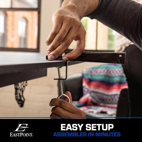 EastPoint Sports Ping Pong Conversion Top, Foldable Table Tennis Topper, Lightweight and Portable, Zero Assembly Required, Blue