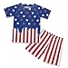 ORGYPET Star Stripe Soccer Jersey Boys Children's 2024 Trendy Football Suit Easy to Movement Soccer Jersey for Kids Soccer Uniforms for Boys Keep Boys Fresh All Day Long, L