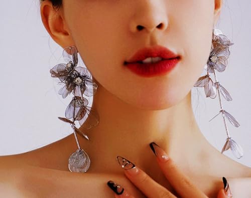 Statement Flower Earrings Classy Gorgeous Earrings Jewelry2