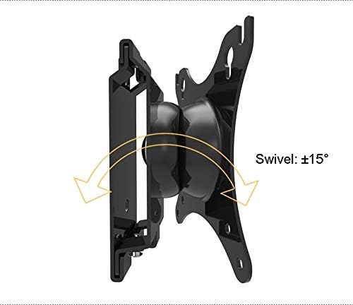 Miniatura 5 de LG315 - Soporte de pared para TV de movimiento completo de 32 pulgadas, giratorio de 360 grados para pantallas LCD LED de 15 a 27 pulgadas, diseño