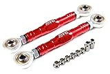 GTB Aluminum Steering Linkage Pull Tie Rod Set for 1/5 RC Car Losi Desert Buggy DBXL-E 2.0 Upgrade Parts (Red, Steering)