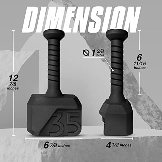 Yes4All Kettlebell Special Shape, Upgraded &Multifunctional for Advanced Training, Solid Cast Iron Powder Coated, Anti Slip Handle Strength Training Equipment