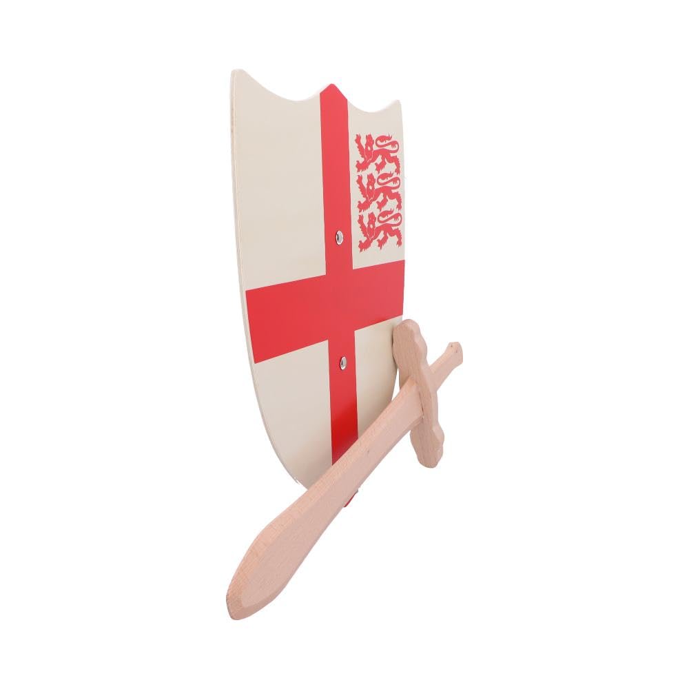 Nemesis Now Wooden Shield with Cross Design, 35 cm Toy Prop for Pretend Play, Ideal for Knight Costume Accessories - Image 4