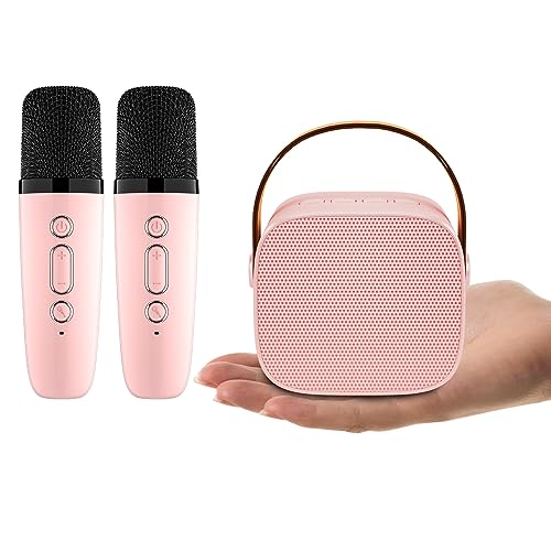 Mini Karaoke Machine, Karaoke Player Portable Speaker with Wireless Microphone