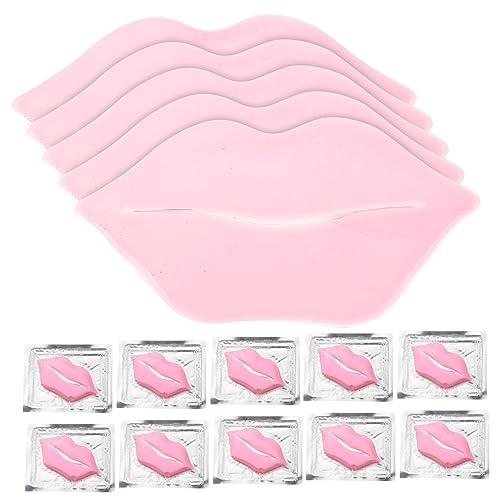 BELLIFFY 30 Piezas Máscara De Labios Brillo Ojo Para Seda Durmiente Labio Hidratante Máscaras Para Los Ojos Tinte Labios Durmiendo Ojo Dormido Labio De Polivinilo Rosa