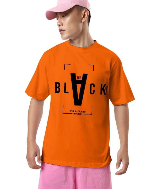 Image of Men's Solid Oversized Fit T-Shirt