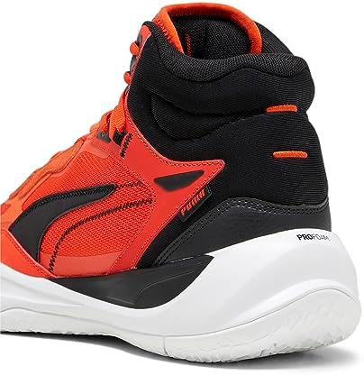 PUMA Men's PLAYMAKER PRO MID Sneaker, Red Blast-Fiery Red-PUMA Black, 15 | Image 2