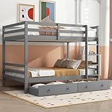 Tcewhhy Etagenbett 140x200 cm für Kinder mit Schubladen, Stauraum und hohen Geländern...