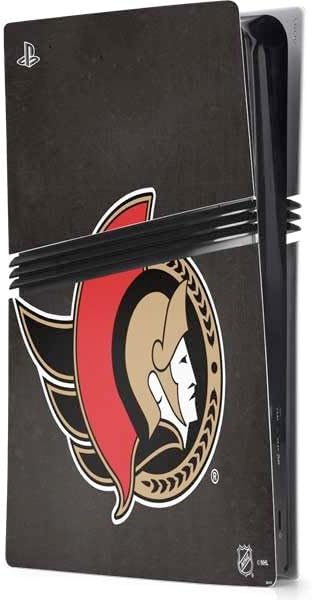 Skinit Decal Gaming Skin Compatible with PS5 Pro Console - Officially Licensed NHL Ottawa Senators Lineup Design