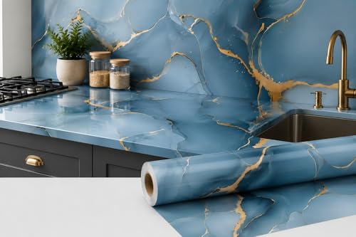 Image of Barebeauty 60 x 200 cm Kitchen Wallpaper, Self Adhesive Oil Proof Waterproof Wall Sticker for Kitchen, Anti-Mold Heat Resistant Backsplash Wall Covering (Pack of 8, 103.36 Sq. Ft. Approx)