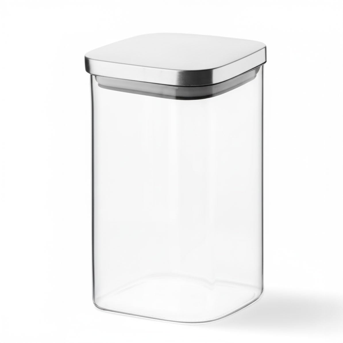 Deconox 1100ml Sızdırmaz Vakumlu Metal Kapaklı Borosilikat Cam Kavanoz – Hava Geçirmez & Dayanıklı Gıda Saklama Kabı (10cm x 17cm)