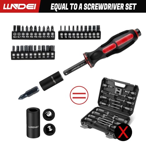 LLNDEI 48 Piece 1/4 Inch Mini Socket Ratchet Wrench Set, Metric Shallow Socket (4-14mm) 6-Point,with 72 Teeth Mini Ratcheting Wrench, Screwdriver Bit Set, Universal Joints and 3 Inch Extensions 6 LLNDEI 48 Piece 1/4 Inch Mini Socket Ratchet Wrench Set, Metric Shallow Socket (4-14mm) 6-Point,with 72 Teeth Mini Ratcheting Wrench, Screwdriver Bit Set, Universal Joints and 3 Inch Extensions - Image 6