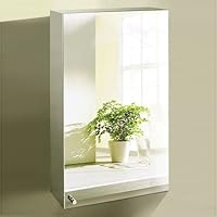 600 x 400 Stainless Steel Bathroom Mirror Cabinet Modern Single Door Storage Unit MC120