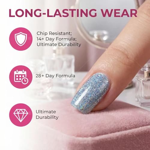 Set de 6 esmaltes de gel brillos colores primavera miniatura 3
