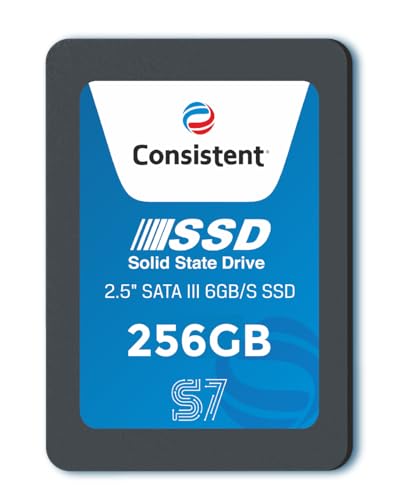 Consistent SSD 256GB 2.5 Inch SATA Internal SSD - Read: 550MB/s & Write: 500MB/s - Solid-State Drive 5 Year Warranty (256, GB) discount deal