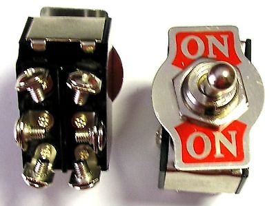 Deviatore A Bilanciere 3 Posizioni - Interruttore Momentaneo DPCO 15A/250V Per Paranchi, Auto E Moto - Foto 4