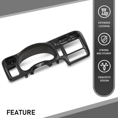 image for G-PLUS Cluster Dash Bezel Radio Trim Panel Double Din Compatible with 