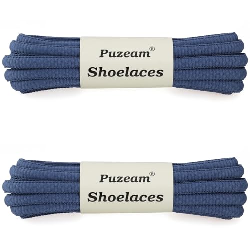 2 Pairs Oval Athletic Shoelaces 30 Colors 1/4" Half Round Shoe Laces for Sneakers3