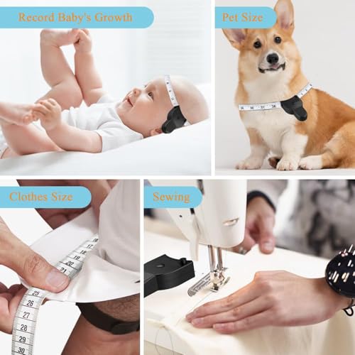 Miniatura 7 de Cinta Metrica Corporal, Suiyeejan 150 Cm Cinta Métrica De Cuerpo Retráctil, Cinta Métrica Suave, Para Medidas Corporales Y Pérdida De Peso, Costura, Manualidades, Sastre, Ropa Rosa, 1 Piezas