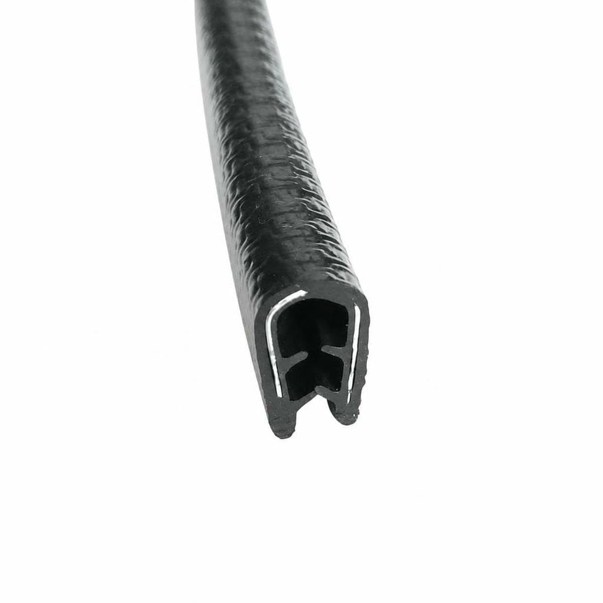 1/3/5M U-Shaped Sealing Strip Rubber Edging Stainless Steel Edge Sealing Protectio Door Seal Strip Car Seals Strips-F-1M