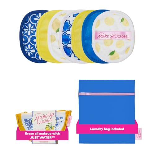 The Original MakeUp Eraser 7-Day Set, Erase All Makeup With Just Water, Including Waterproof Mascara, Eyeliner, Foundation, Lipstick, Sunscreen, and More! Limoncello, 7ct.