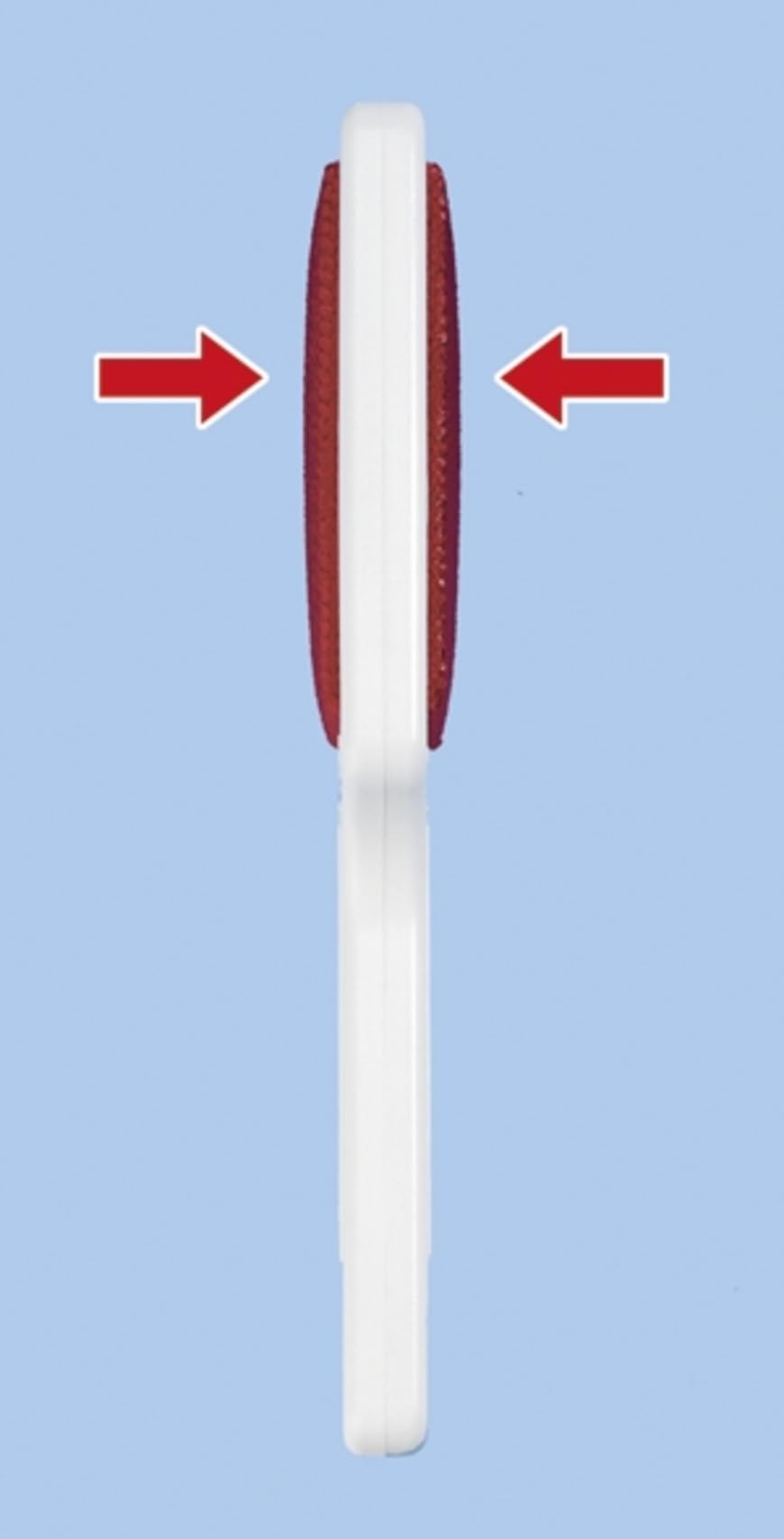 WENKO Szczotka do tekstyliów Junior – dwustronna, polipropylen, 6 x 21,5 x 2 cm, biała