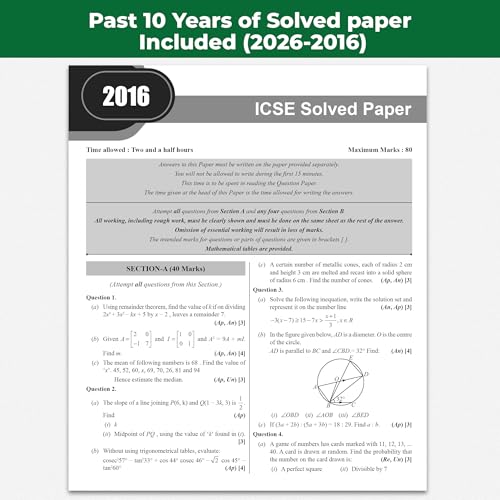 Image of PW ICSE Class 10 Previous Year Question Papers | 10 Years Solved Papers (2016-2026) | Board Exam 2027 | Physics, Chemistry, Maths, Biology, Economics, ... Computer Applications, English Paper 1 & 2