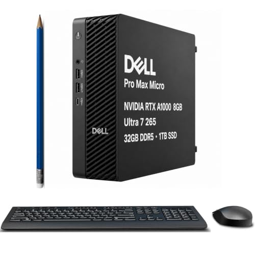 Image of Dell Pro Max Micro FCM2250 Desktop, NVIDIA RTX A1000 8GB, Intel Ultra 7 265